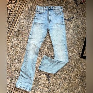 Stradivarius Acid Wash Boot Cut Jeans